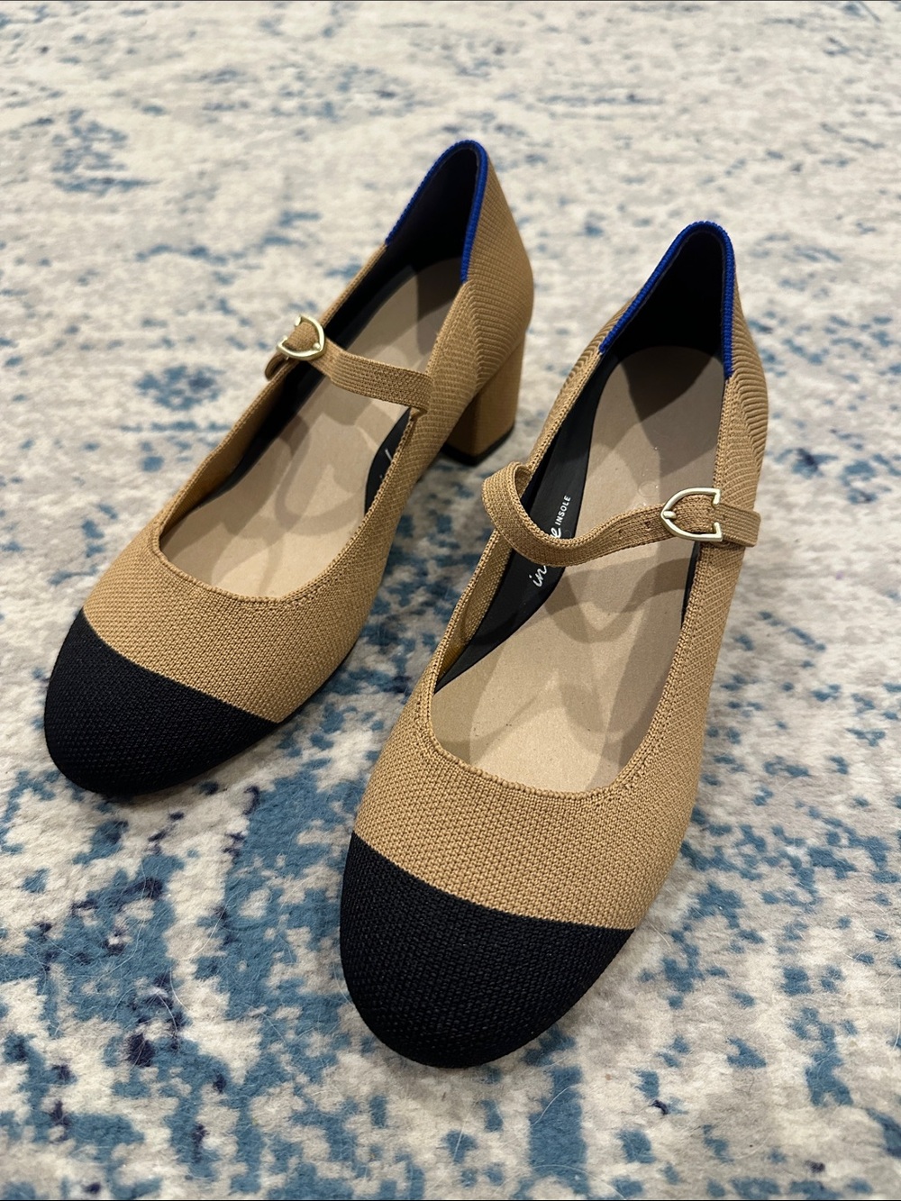 NWT Rothy's Mary Jane Heel in Wren Cap Toe - Picture 2 of 6